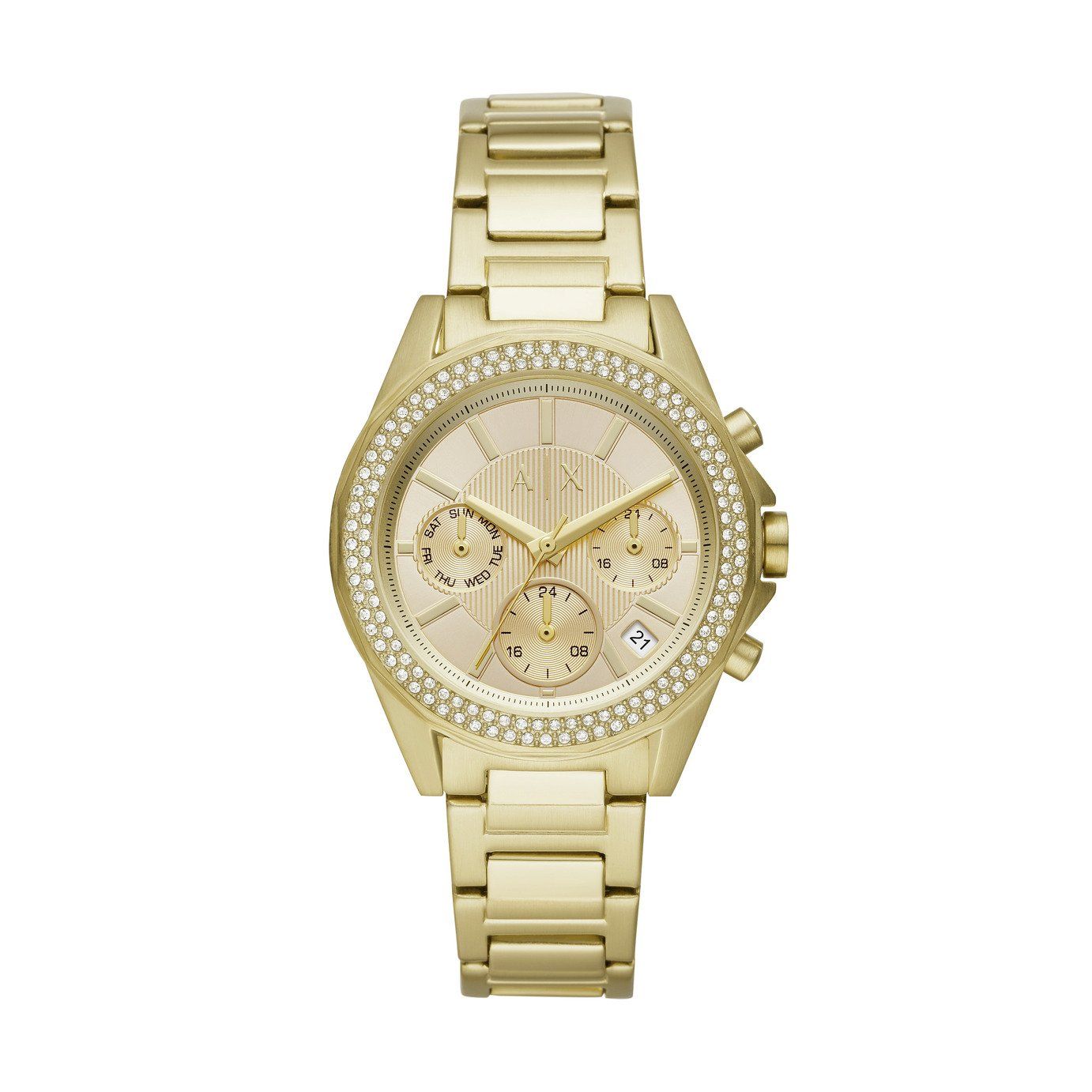 argos armani watch gold