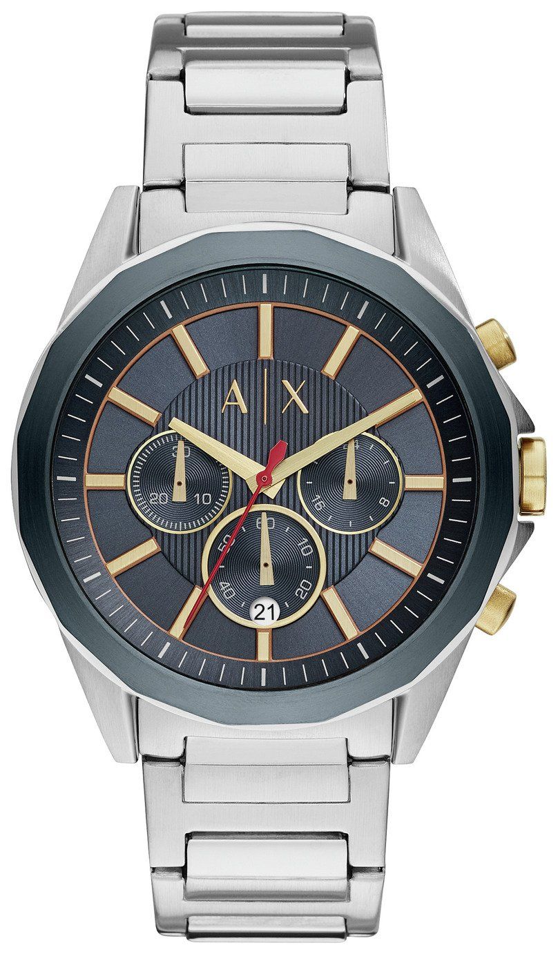 argos armani watch gold