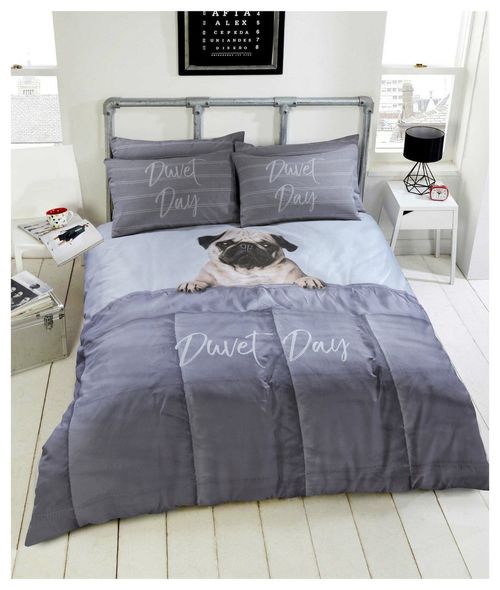 Argos Home Daytime Pug Bedding Set Kingsize 27 00