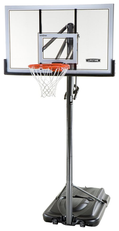 Opti Clear Portable Adjustable Basketball Hoop And Backboard