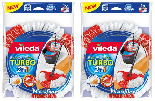 Vileda 2 In 1 Microfibre Turbo Mop Head Pack Compare