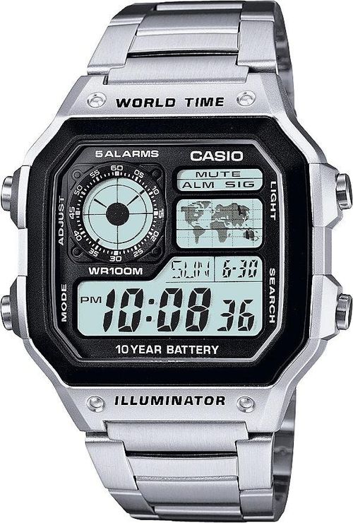 Casio Men S Illuminator Stainless Steel Bracelet Watch Compare Silverburn Shopping Centre Glasgow
