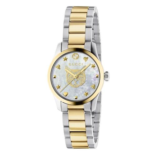 Gucci G Timeless Rose Gold Tone And Stainless Steel Diamond Ladies Watch Compare The Oracle Reading