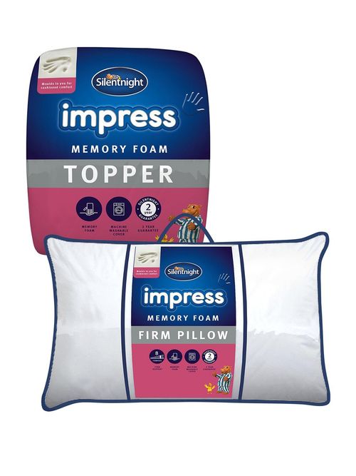 Silentnight Luxury Impress 7cm Memory Foam Mattress Topper