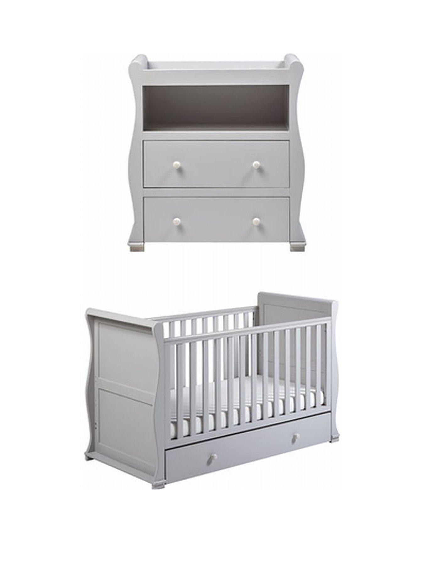 east coast alaska cot bed grey