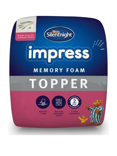 Silentnight Luxury Impress 7cm Memory Foam Mattress Topper