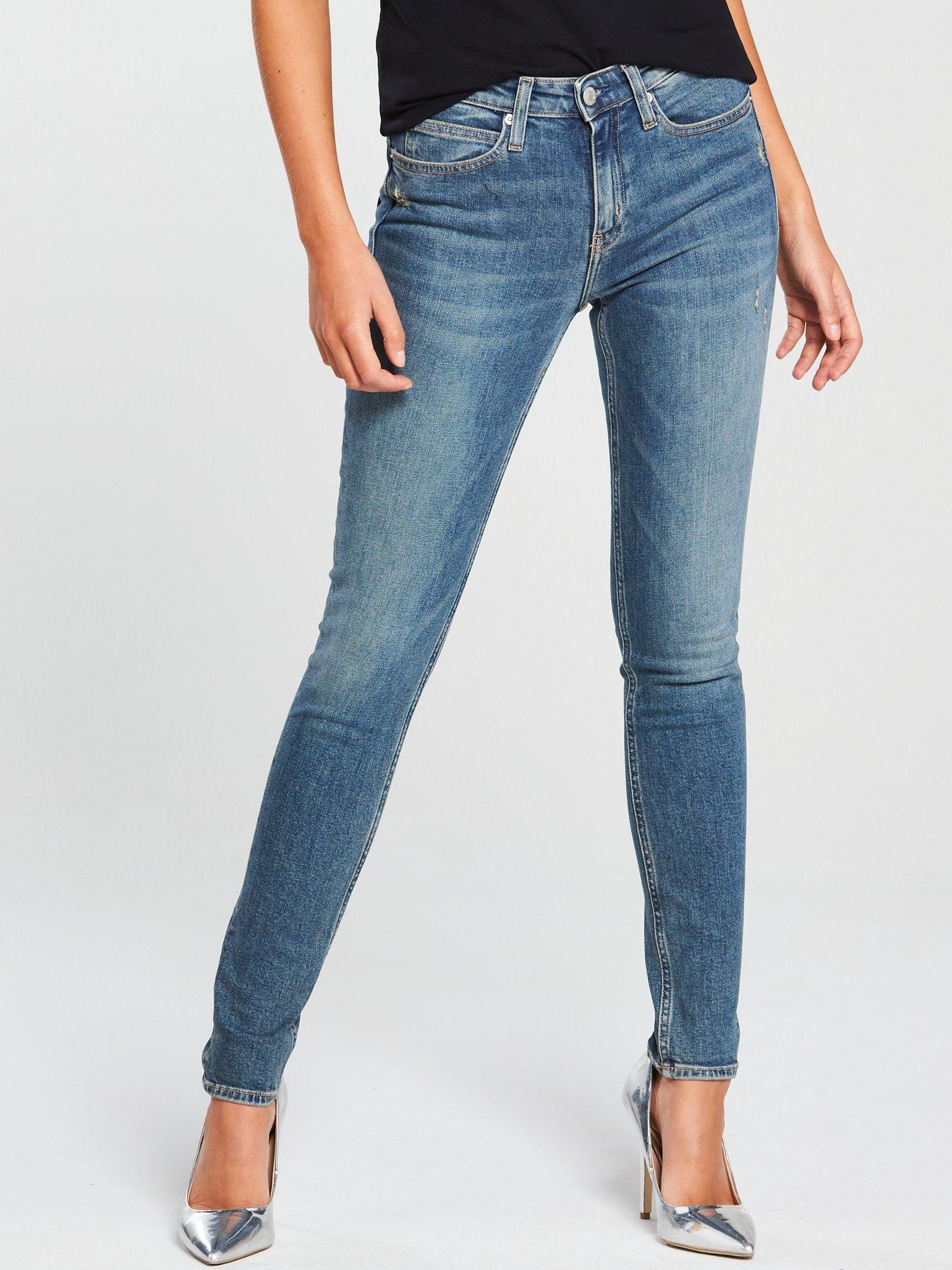 calvin klein skinny jeans mid rise