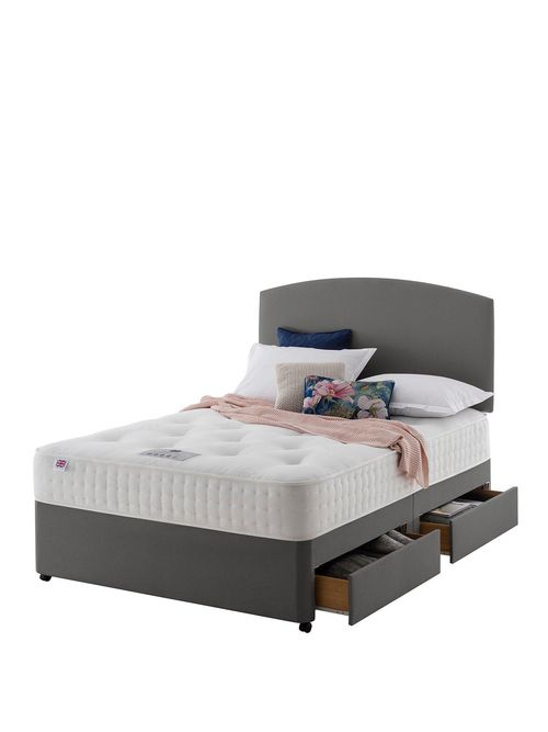 Rest Assured Amesbury 1400 Pocket Tufted Ortho Divan Bed Firm