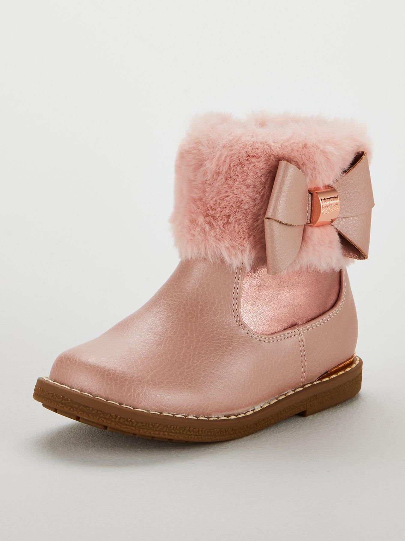 girls pink ted baker boots