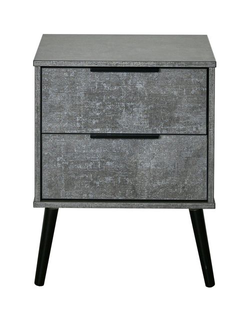 Swift Berlin Ready Assembled 2 Drawer Bedside Chest 189 00 Grazia