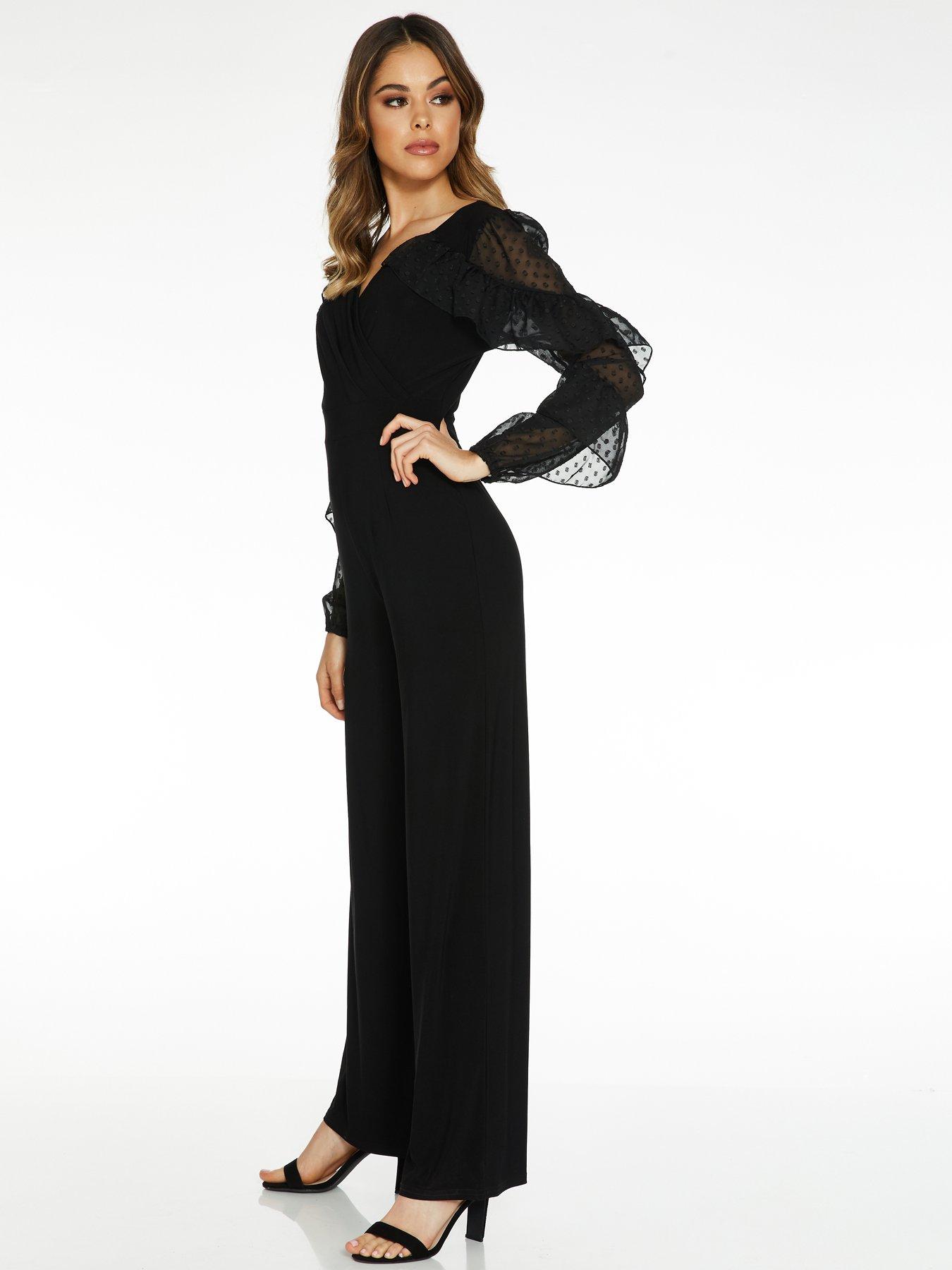 quiz navy palazzo jumpsuit