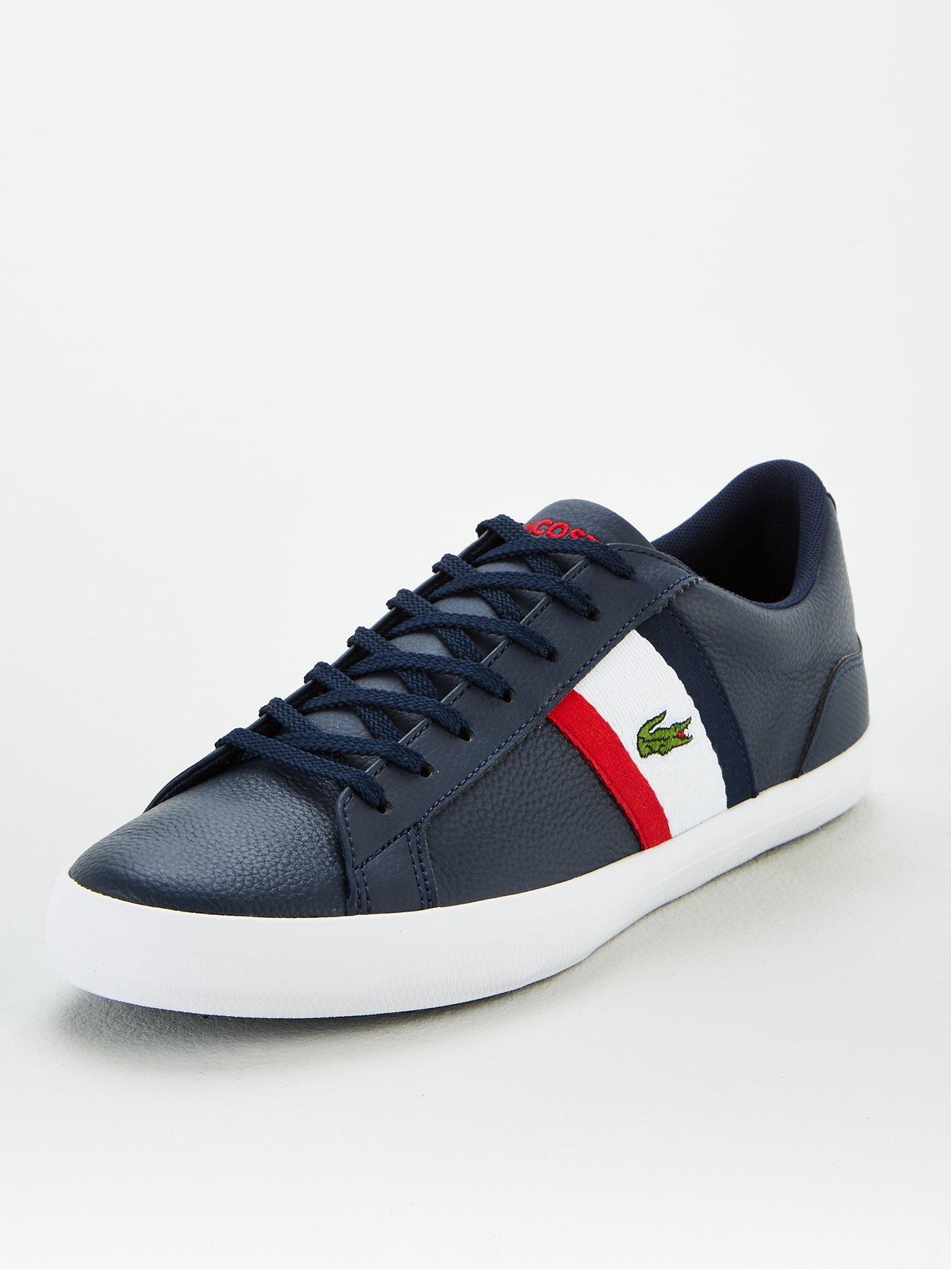 lacoste lerond trainers navy