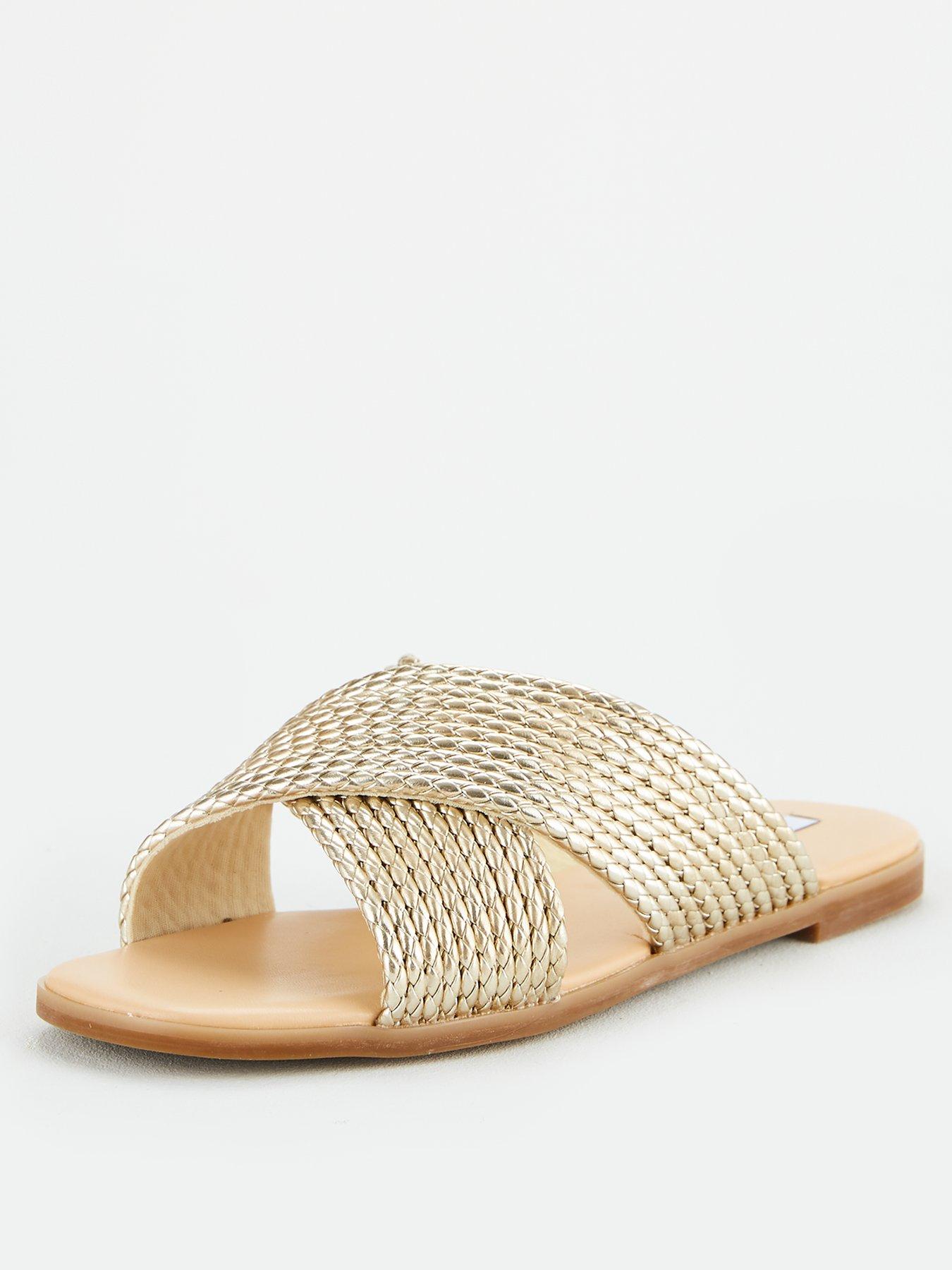 office sweetheart flat sandal
