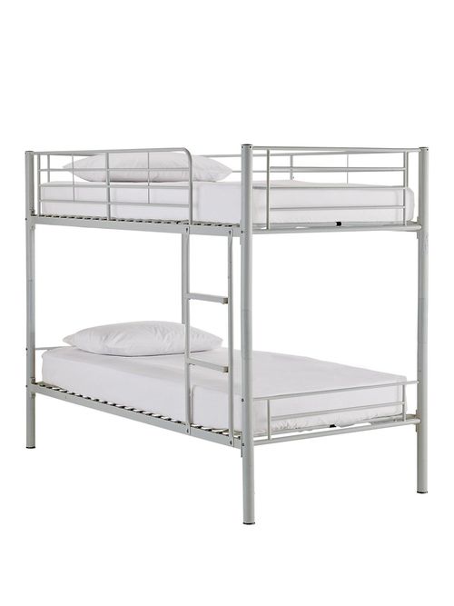 Domino Metal Bunk Bed Frame With Mattress Options Bunk Bed Frame