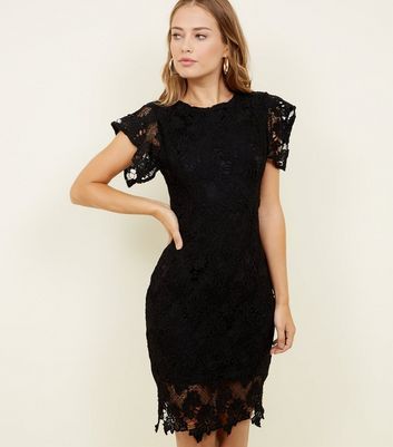 ax paris black crochet dress