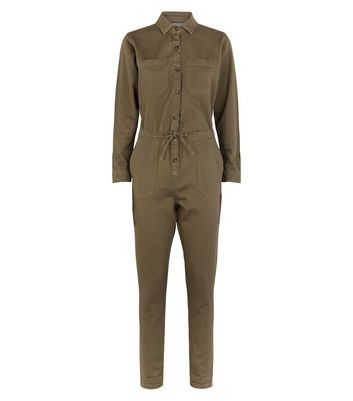 new look khaki boiler suit