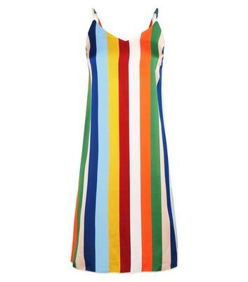 new look rainbow dress