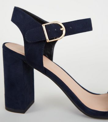 navy sandals new look