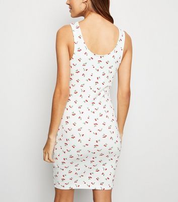 cherry bodycon dress