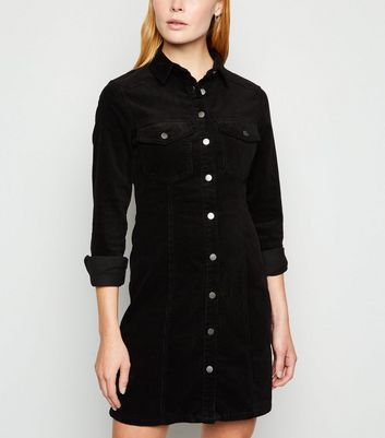 new look cord shirt dress