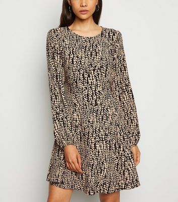 new look leopard print pinafore
