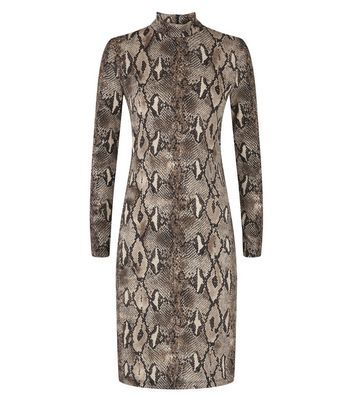 new look snake print dress