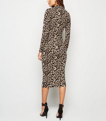 ax paris off white abstract print chiffon midi dress