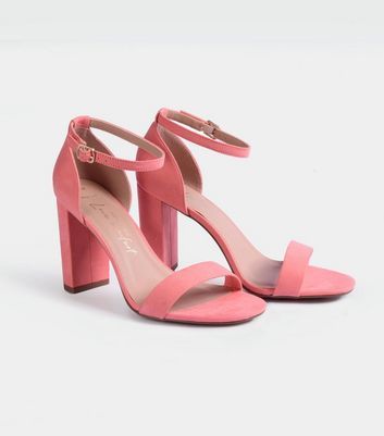 wide fit coral sandals