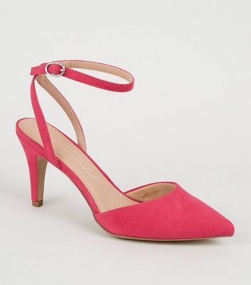 bright pink shoes wide fit