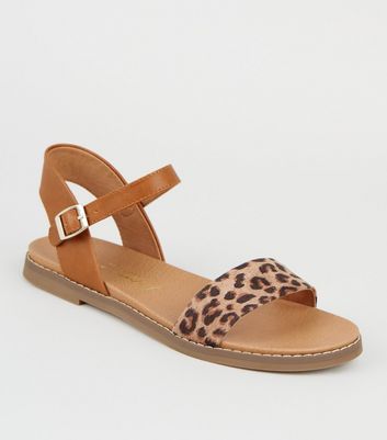 new look leopard print wedges