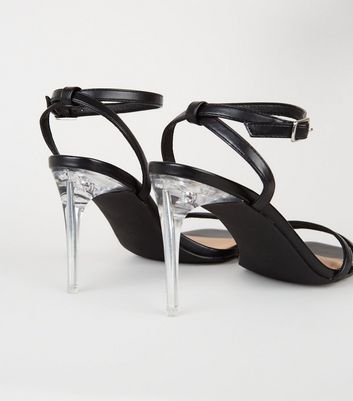 new look clear block heels