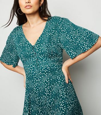 new look green tea dress