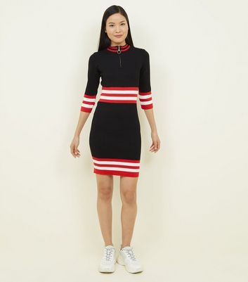 new look red bodycon dress