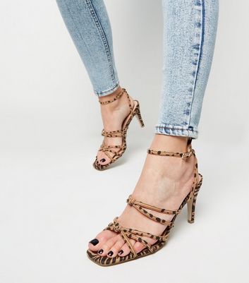 leopard print heels wide fit