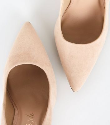 wide fit pale pink shoes