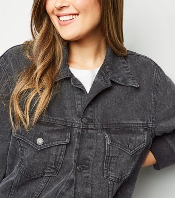 new look curve denim jacket