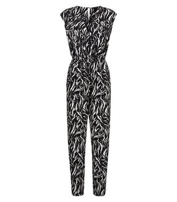 new look black and white jumpsuit