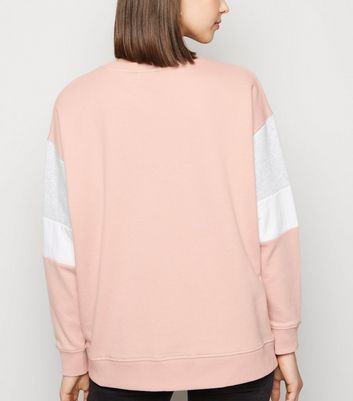 new look pink sweatshirt