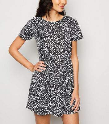 new look cameo rose black dress