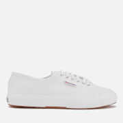 superga 2750 leather trainers in white