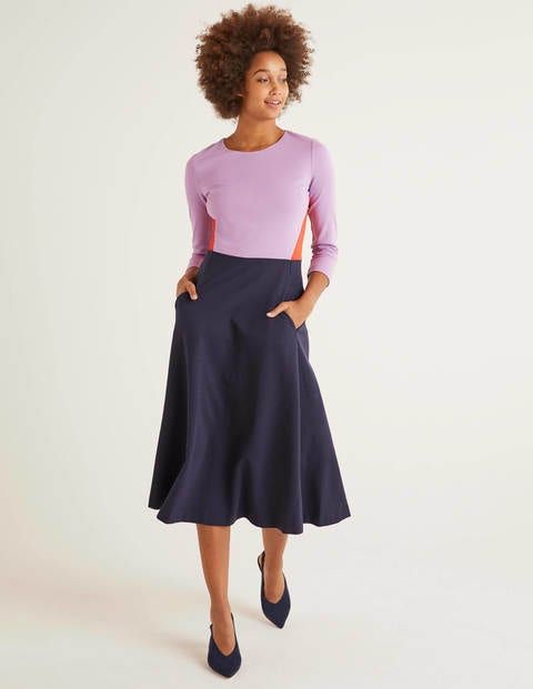 wren ponte midi dress