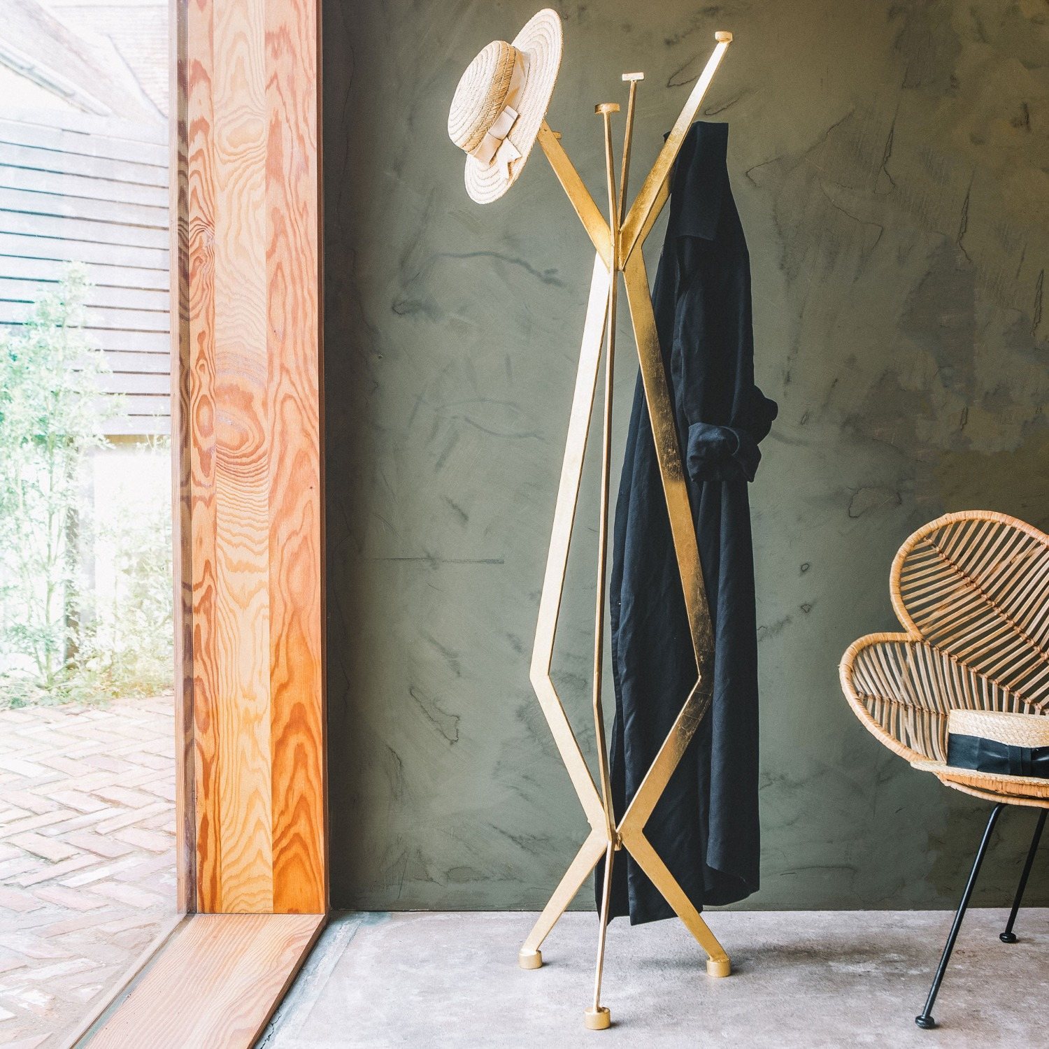 coat stand gold