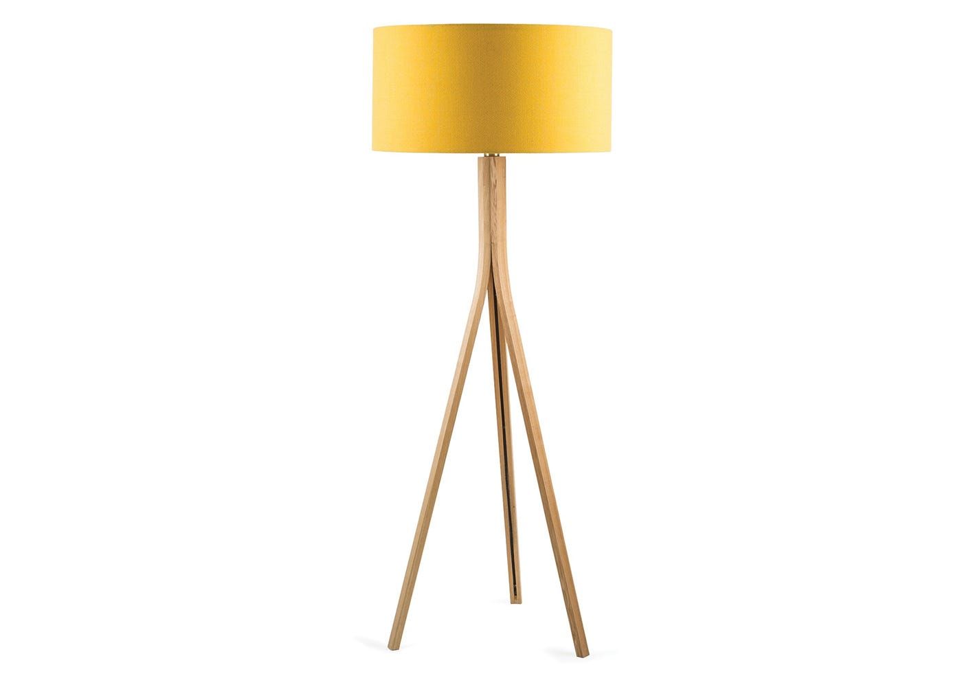 oak floor lamp base