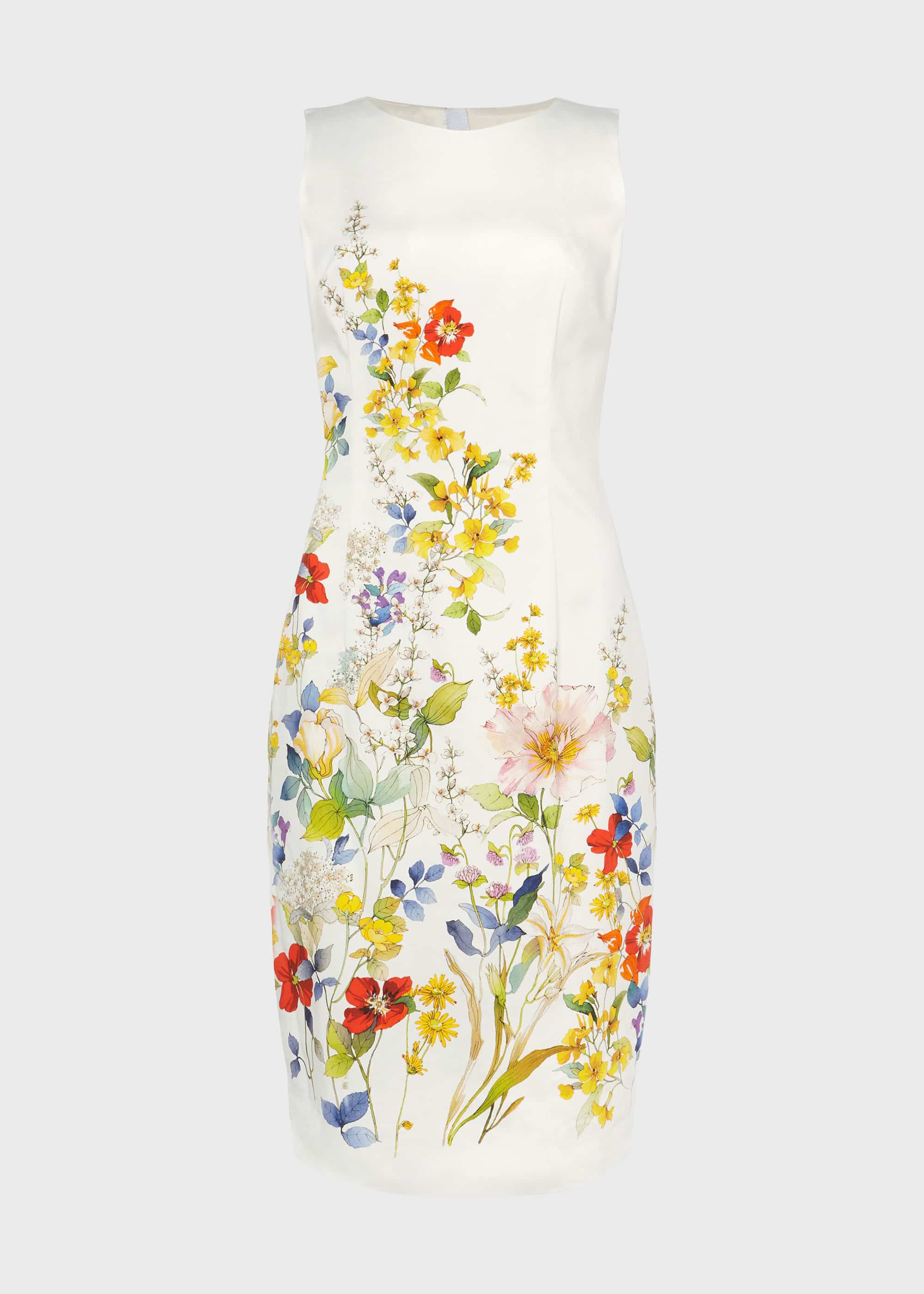 hobbs fiona dress ivory multi