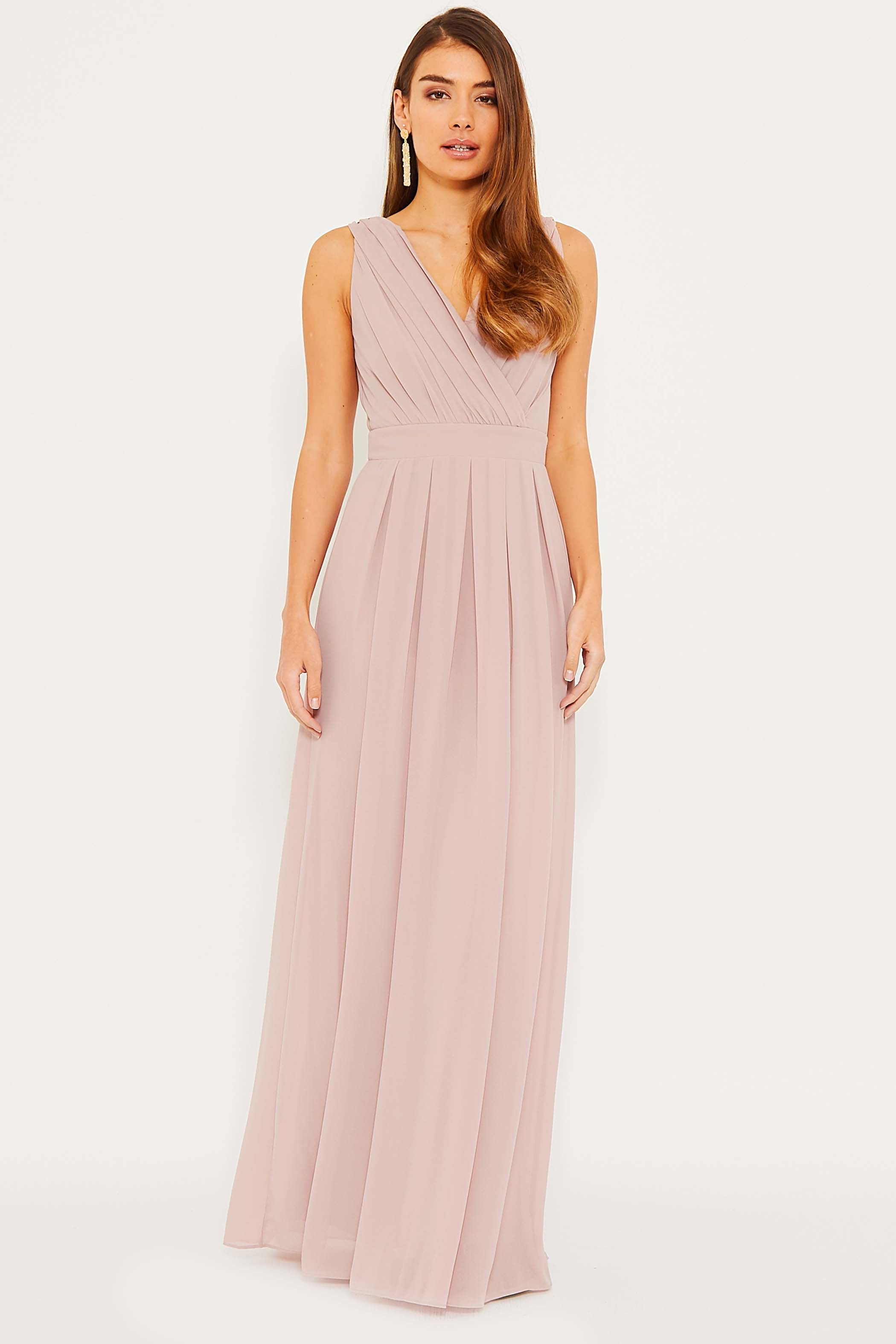 tfnc debby pale mauve maxi dress
