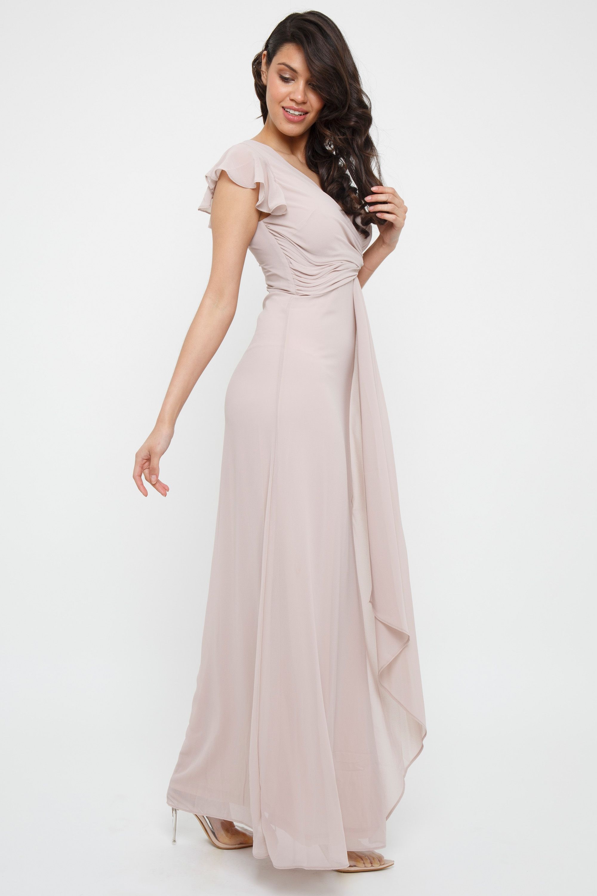 tfnc camden mink maxi dress