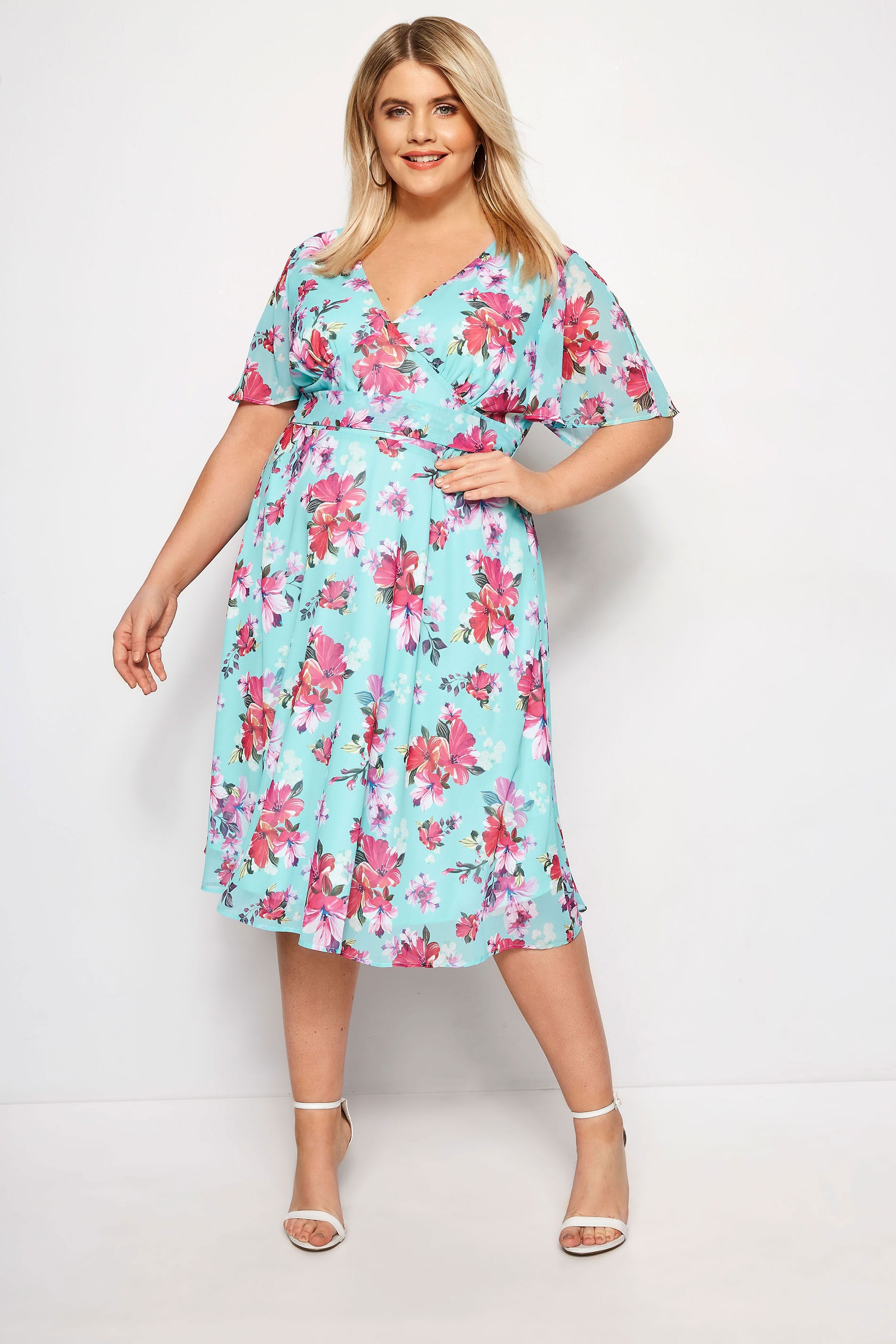 Hibiscus dress plus size on sale