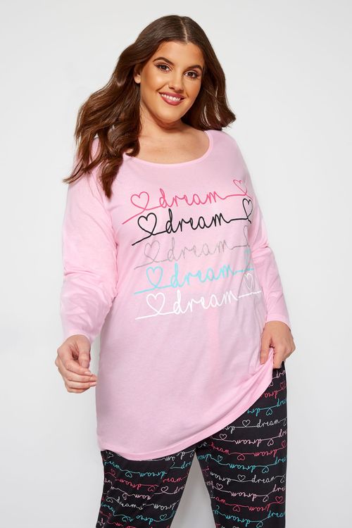 Plus Size Pink Glitter Dream...