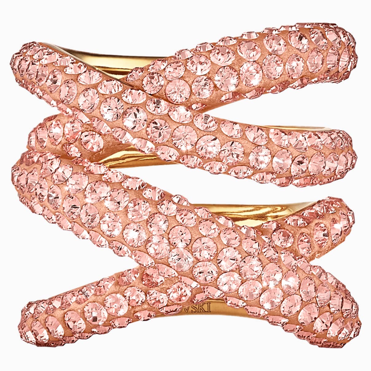 Tigris Wide Ring Pink Gold tone plated Compare Trinity Leeds