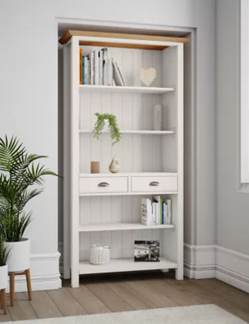 M&S Padstow Bookcase - Ivory,...